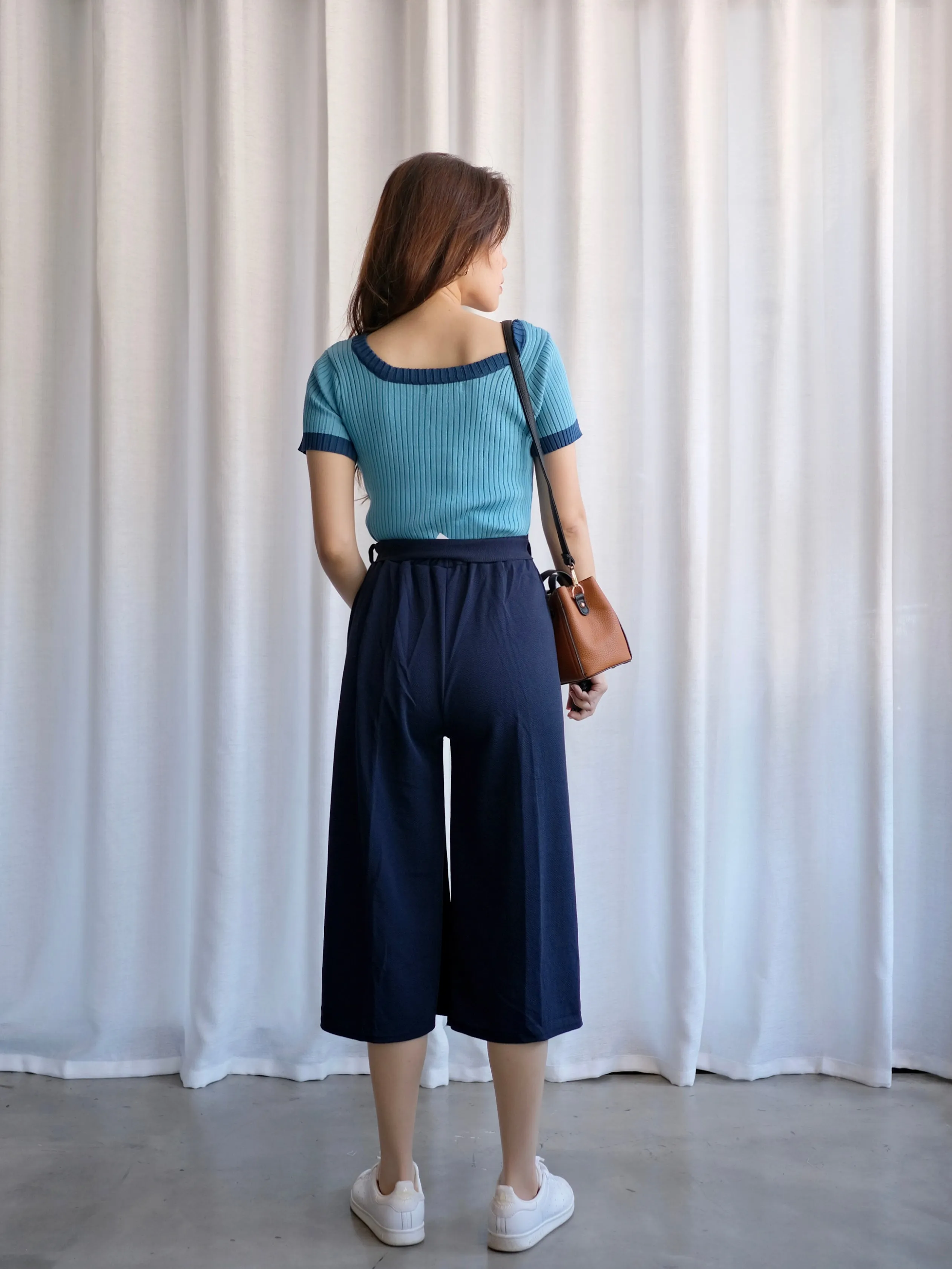 ACEWIN Basic Culottes with Tie-belt (Free Size) 501749