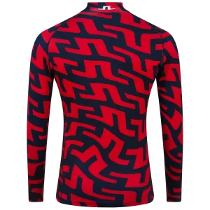 Aello Soft Compression Print Bridge Swirl Red - AW22