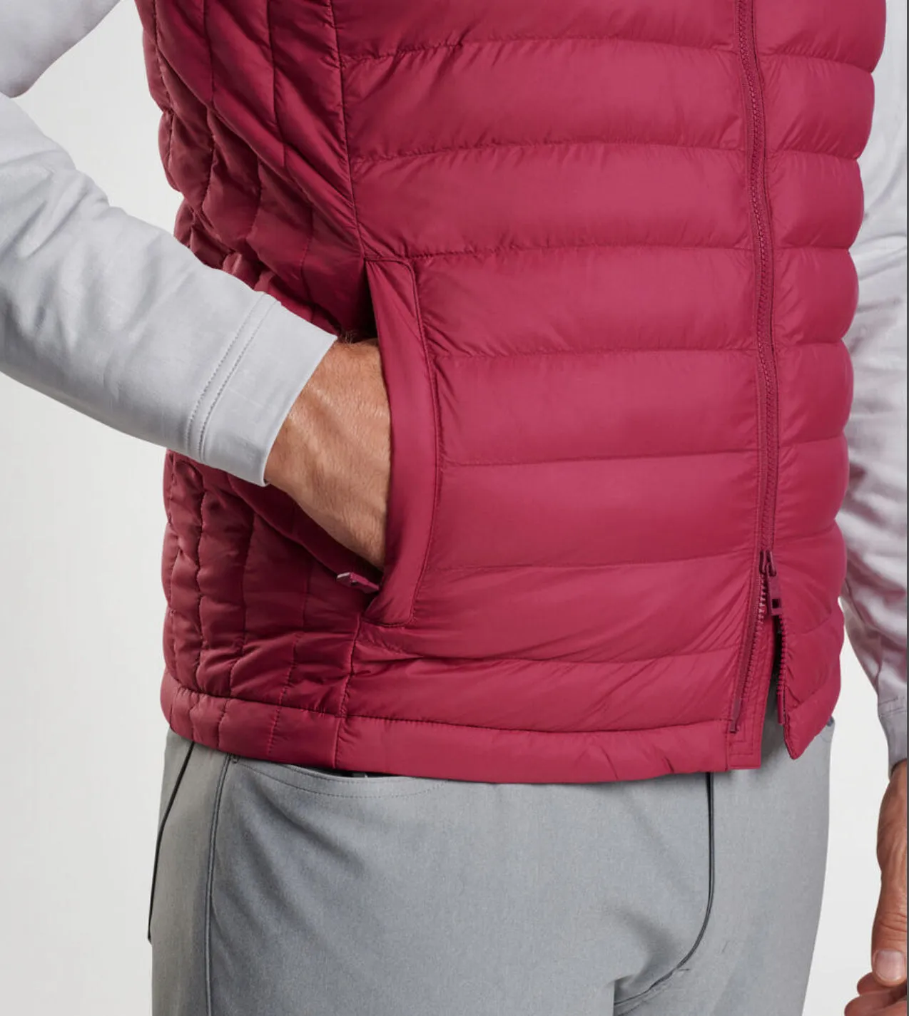 All Course Vest in Pomegranate by Peter Millar