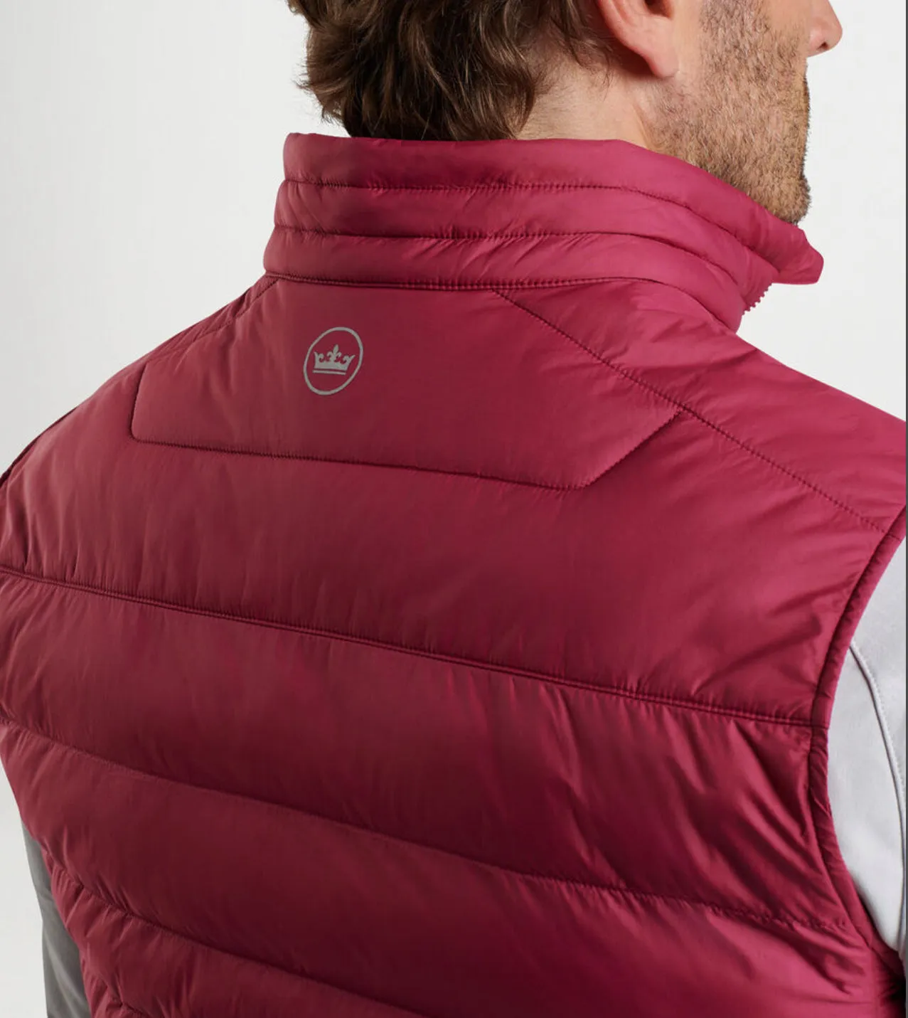 All Course Vest in Pomegranate by Peter Millar