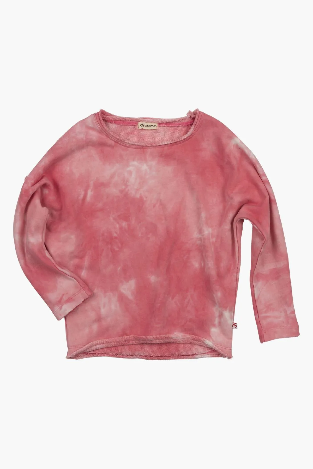 Appaman Slouchy Kids Sweatshirt - Pink Tie Dye