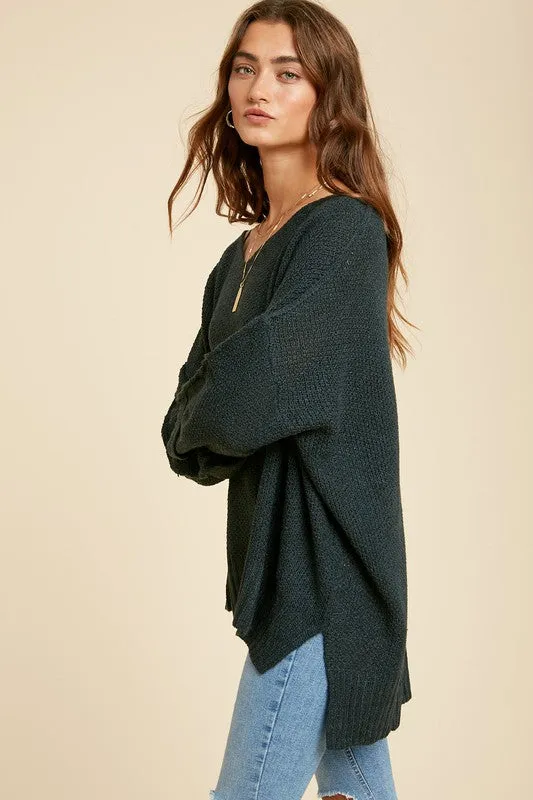 Blue Green Pullover Sweater