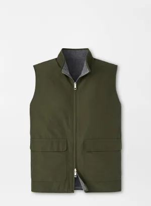 Brentwood Reversible Fleece Vest - Dark Olve