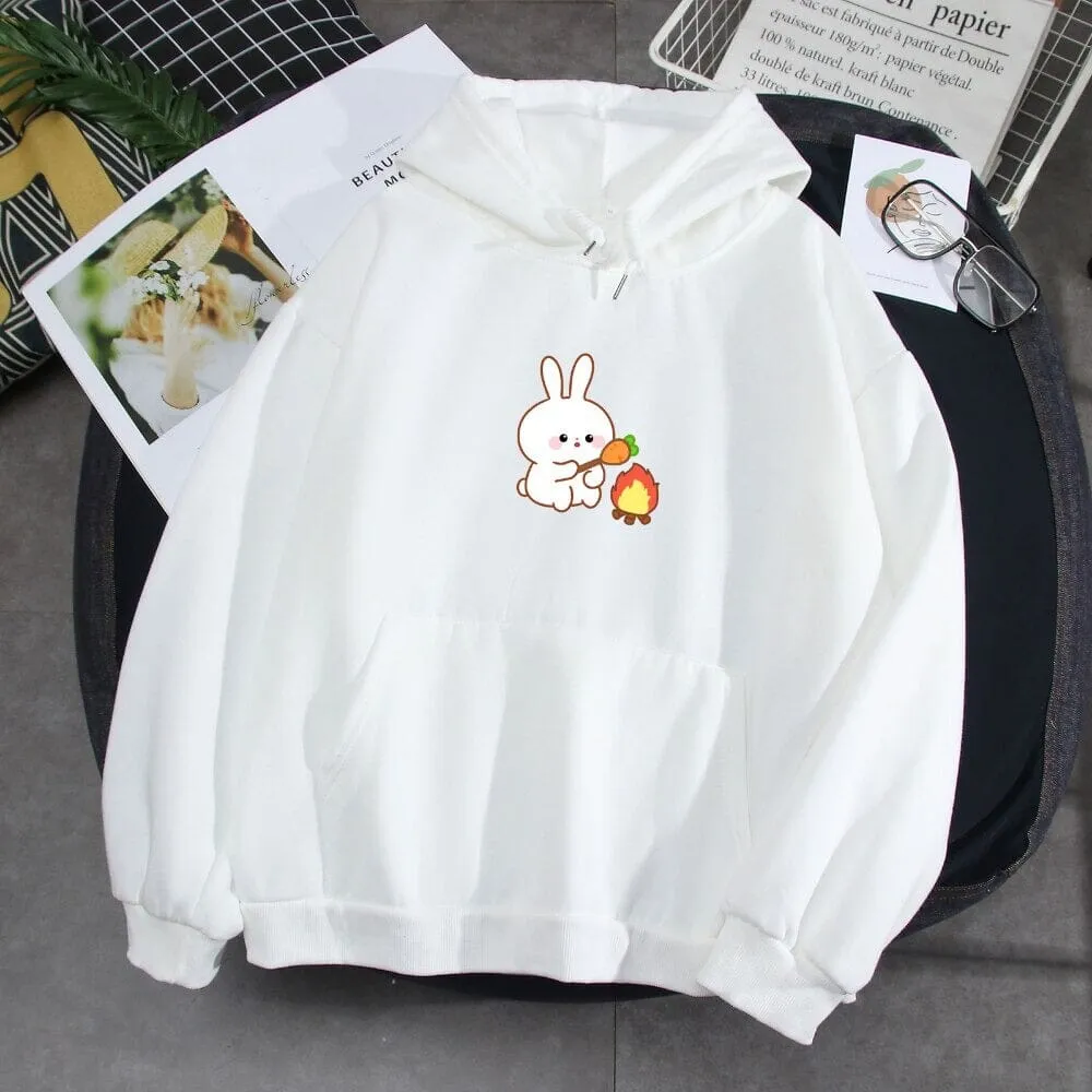 Camping Bun Bun the Bunny Soft Hoodie