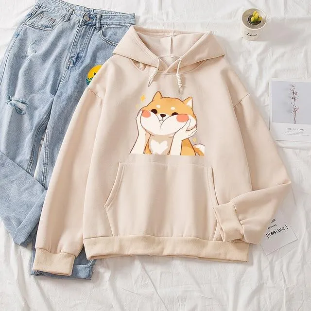 Chubby Shiba Cheeks Soft Hoodie