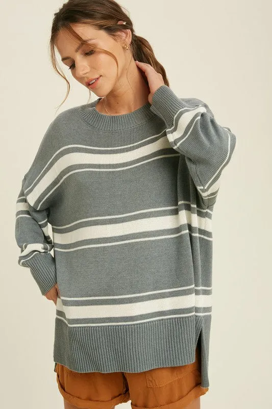 Colorblock Stripe Sweater