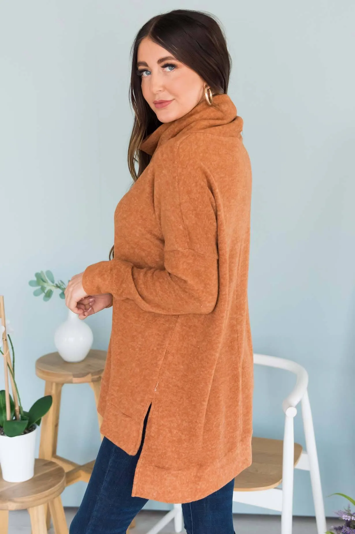 Comfy Cozy Modest Turtleneck Sweater