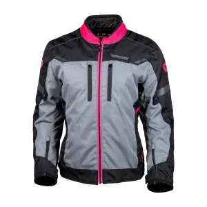 Cortech Women's Aero-Tec Jacket - Black/Rubine/Gun