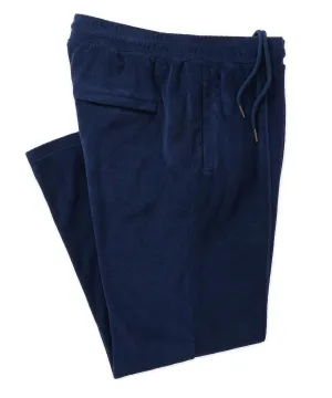 Cotton-Blend Stretch Terry Pull-On Pant