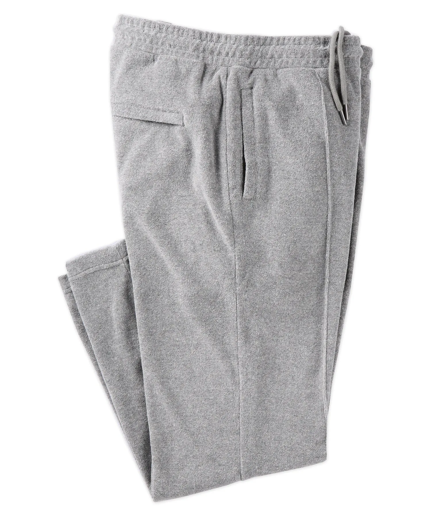 Cotton-Blend Stretch Terry Pull-On Pant