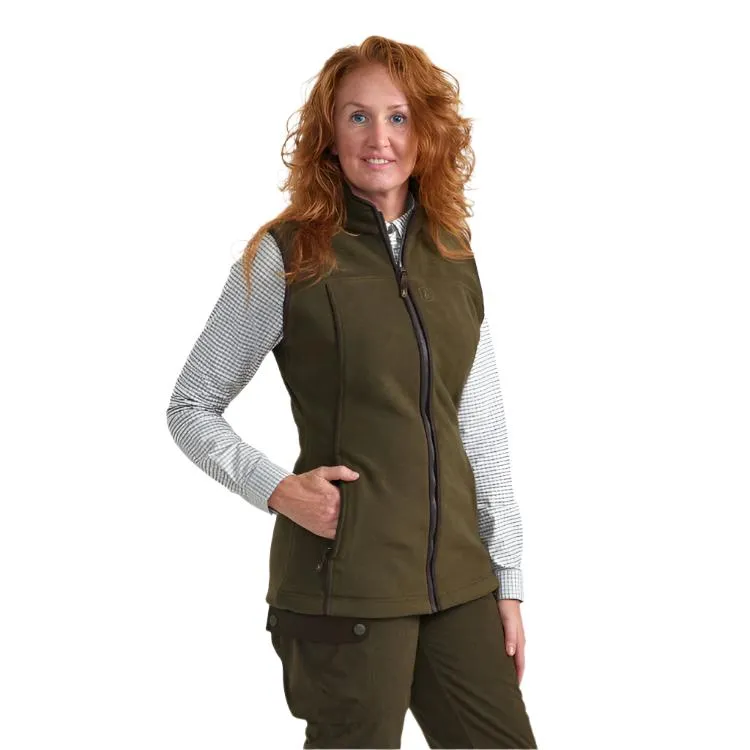 Deerhunter Ladies Eagle Fleece Waistcoat - Tarmac Green