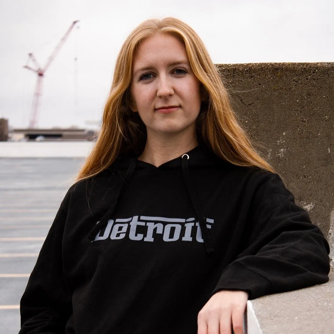 Detroit Grigio Hoodie Sweatshirt