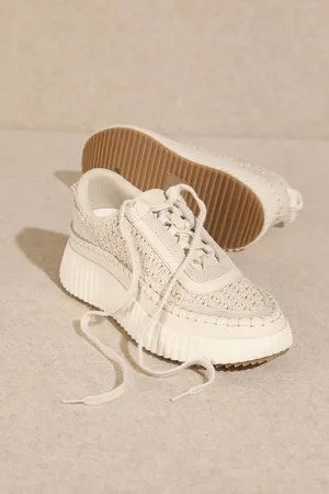 DOLEA BEIGE PLATFORM SNEAKER