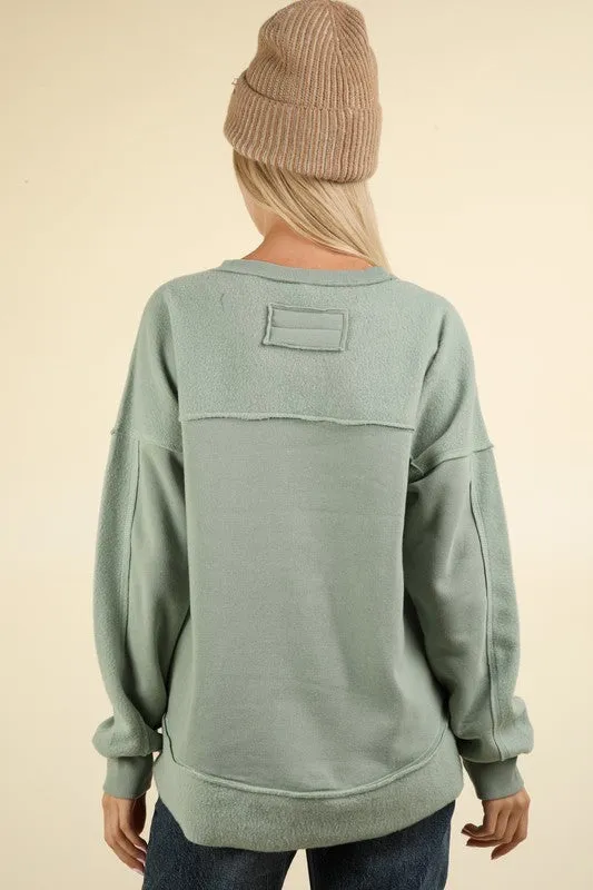 French Terry Oversized Cozy Tops - 4 Colors!