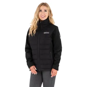 FXR  Corporate Black Womens Podium Hybrid Synthetic Down Jacket Fleece Interior