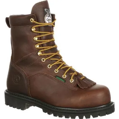 Georgia Boot Lace-To-Toe Steel Toe Waterproof Work Boot