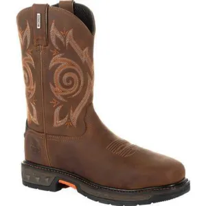 Georgia Men's Carbo-Tec LT 11" Stl Toe WP Western Work Boot Brown - GB00264