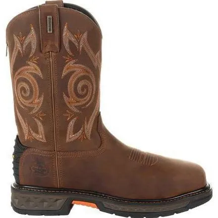 Georgia Men's Carbo-Tec LT 11" Stl Toe WP Western Work Boot Brown - GB00264