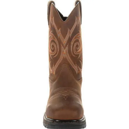 Georgia Men's Carbo-Tec LT 11" Stl Toe WP Western Work Boot Brown - GB00264