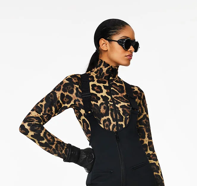 Goldbergh Leona Ski Base Layer/Pully in Jaguar Print