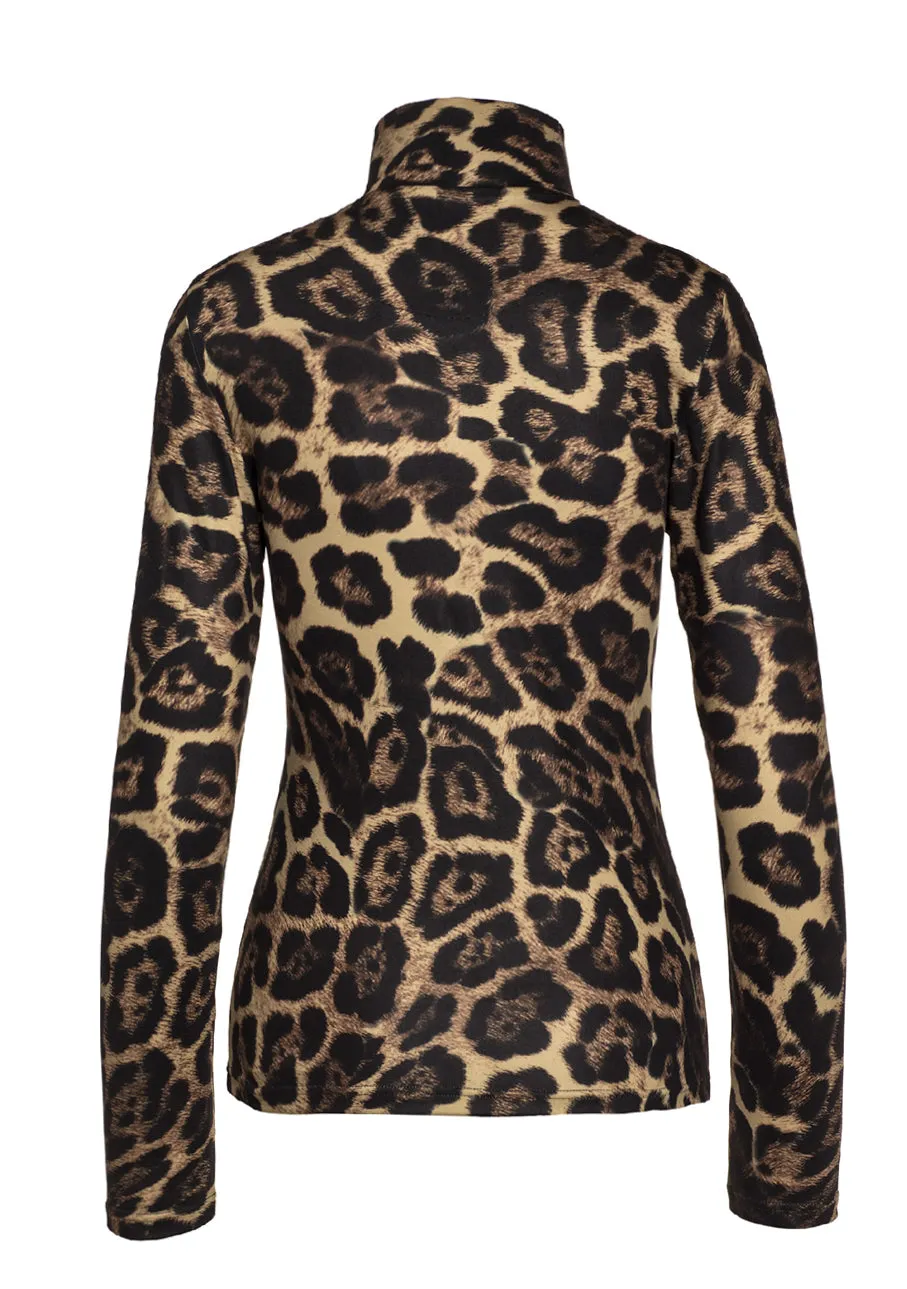 Goldbergh Leona Ski Base Layer/Pully in Jaguar Print