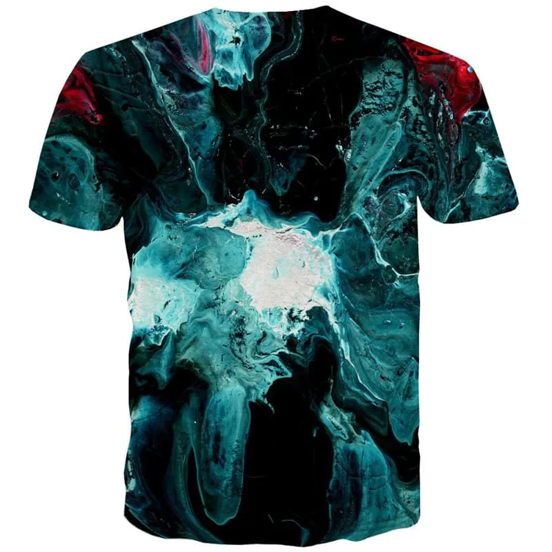 Graffiti T shirts Men Abstract Tshirts Cool Psychedelic T shirts Funny