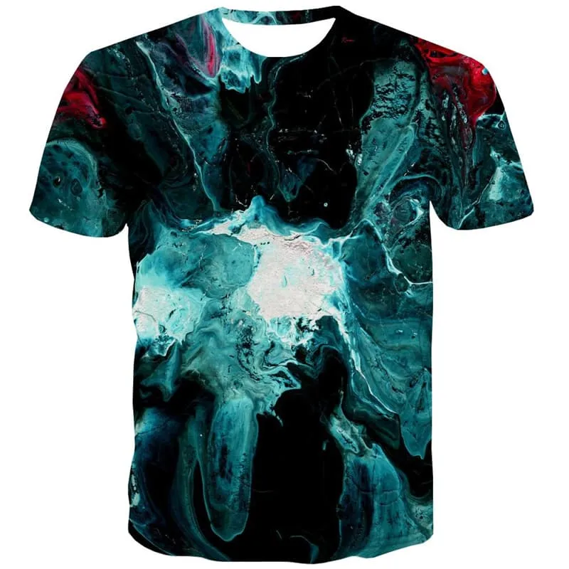 Graffiti T shirts Men Abstract Tshirts Cool Psychedelic T shirts Funny