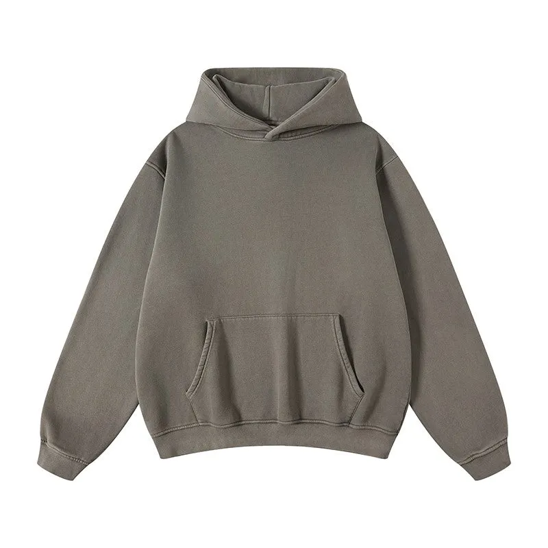 Heavyweight Set Washed Plush Hooded Sweater