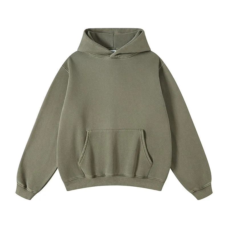 Heavyweight Set Washed Plush Hooded Sweater