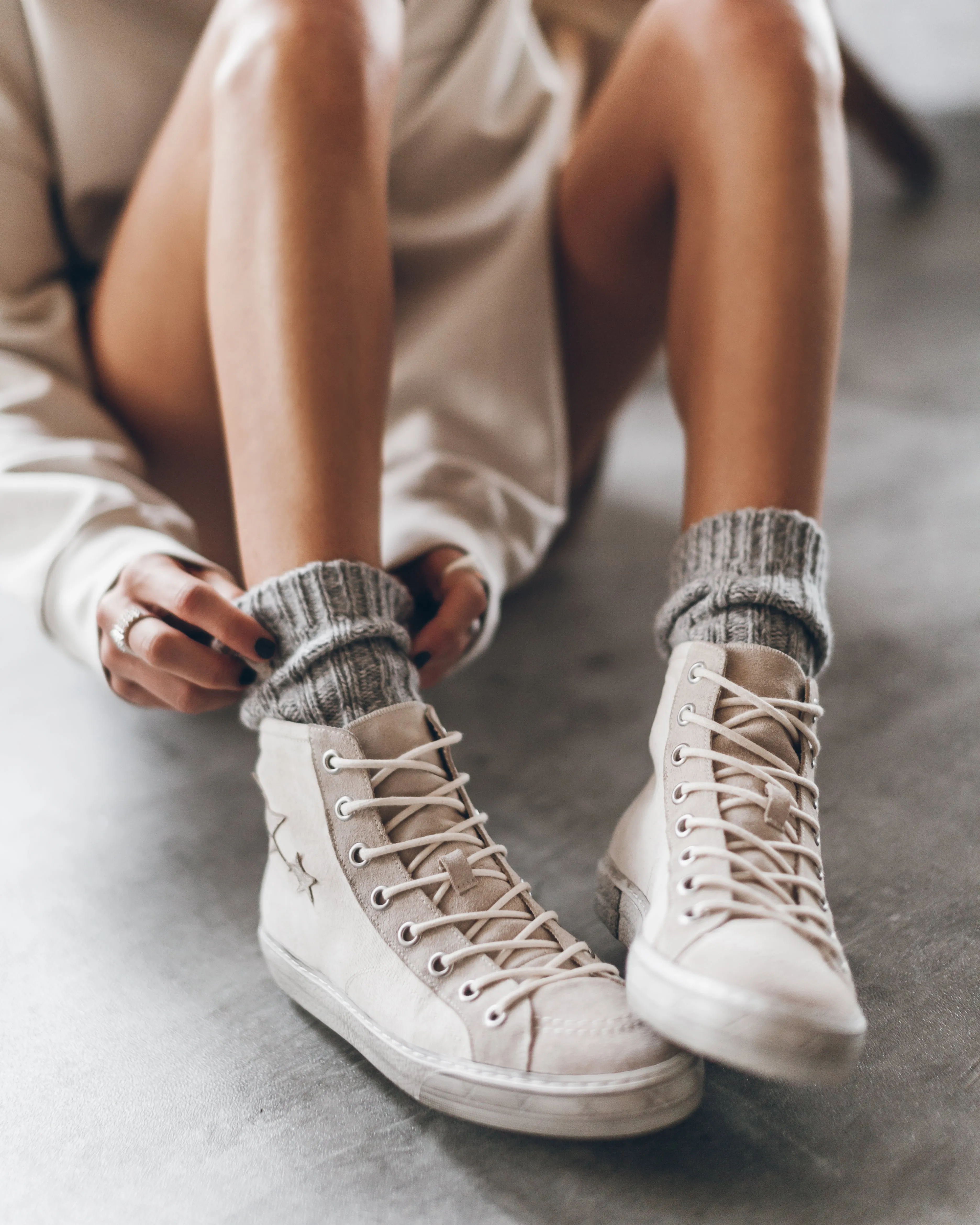 High Top Canvas Sneakers