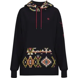 Hooey Kid's Navy and Aztec Summit Hoodie