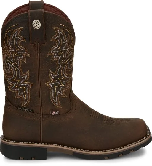 Justin Fireman 11" Waterproof Western Work Boot