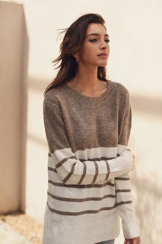 Khaki Stripe Sweater