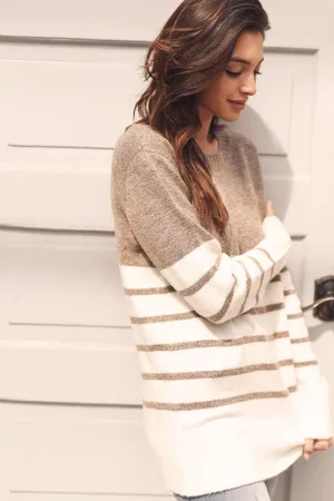 Khaki Stripe Sweater