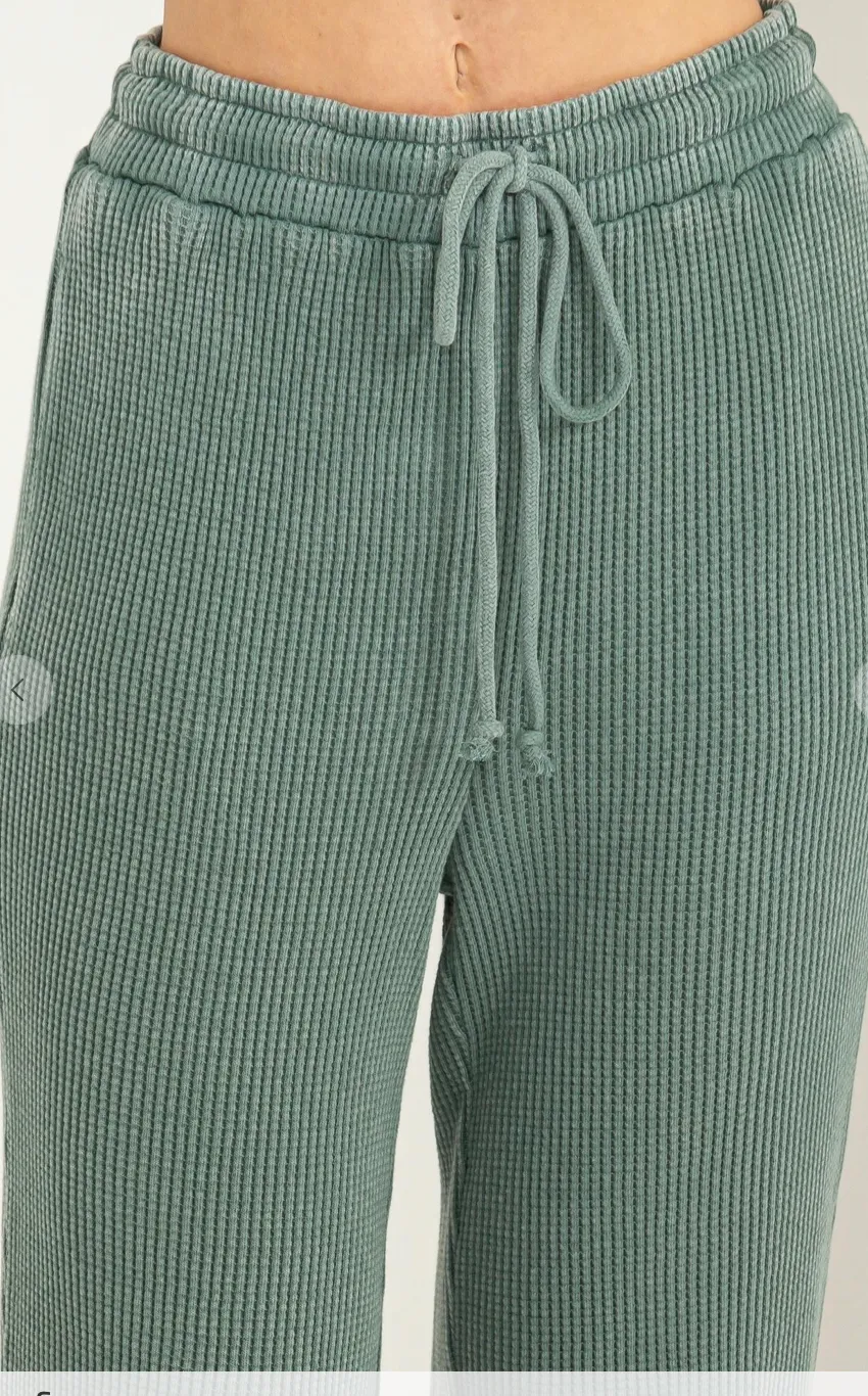 Lucky In Love Pocket Pants - Black and Green in stock