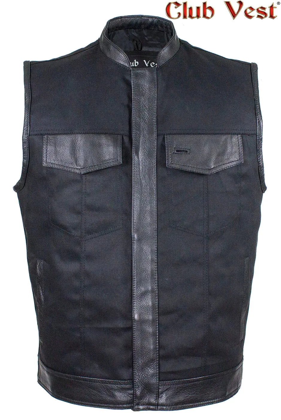 Men's Black Denim Vest by Club Vest®