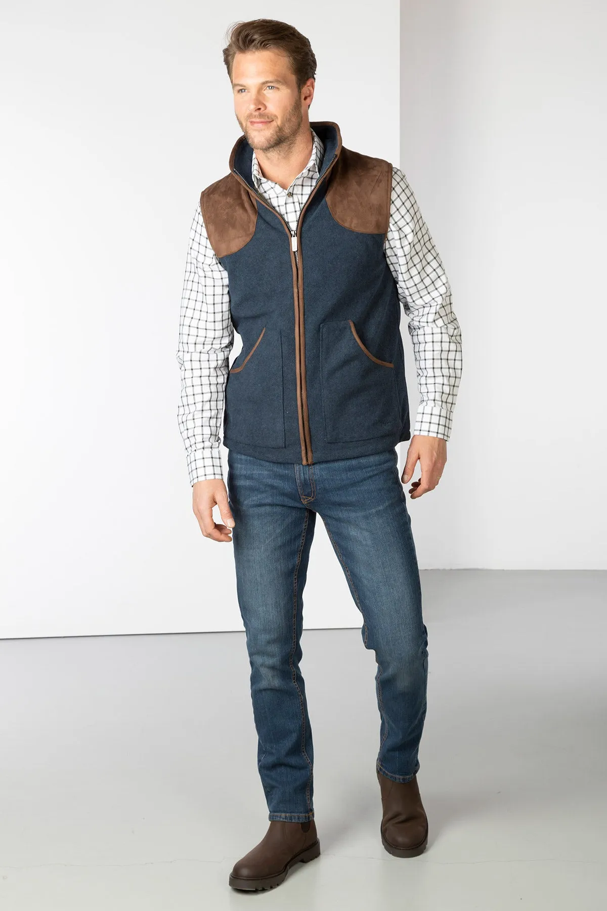 Men's Lined Fleece Gilet - Huggate Extra