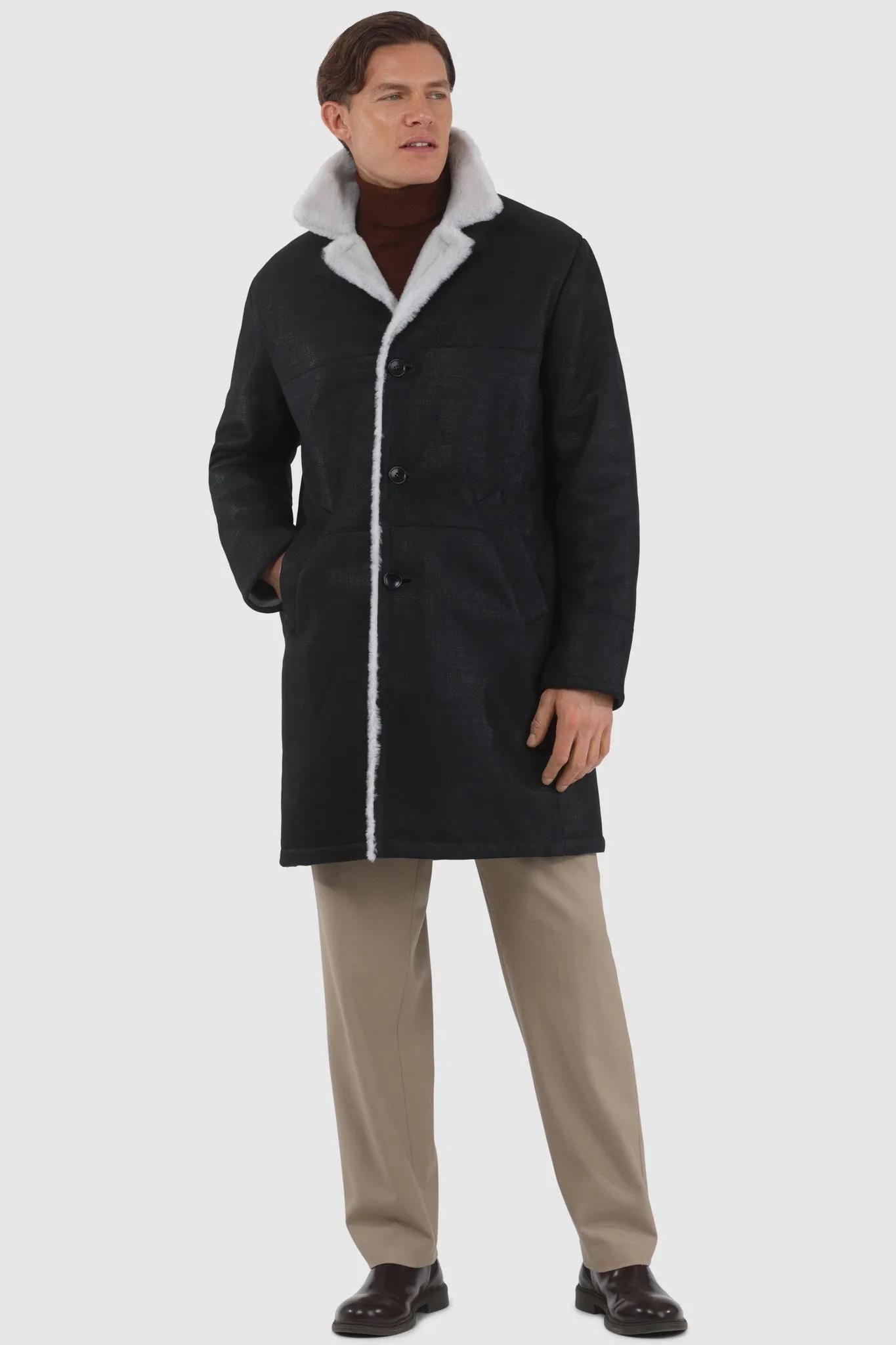 Men's Merino Shearling Lamb Short Coat