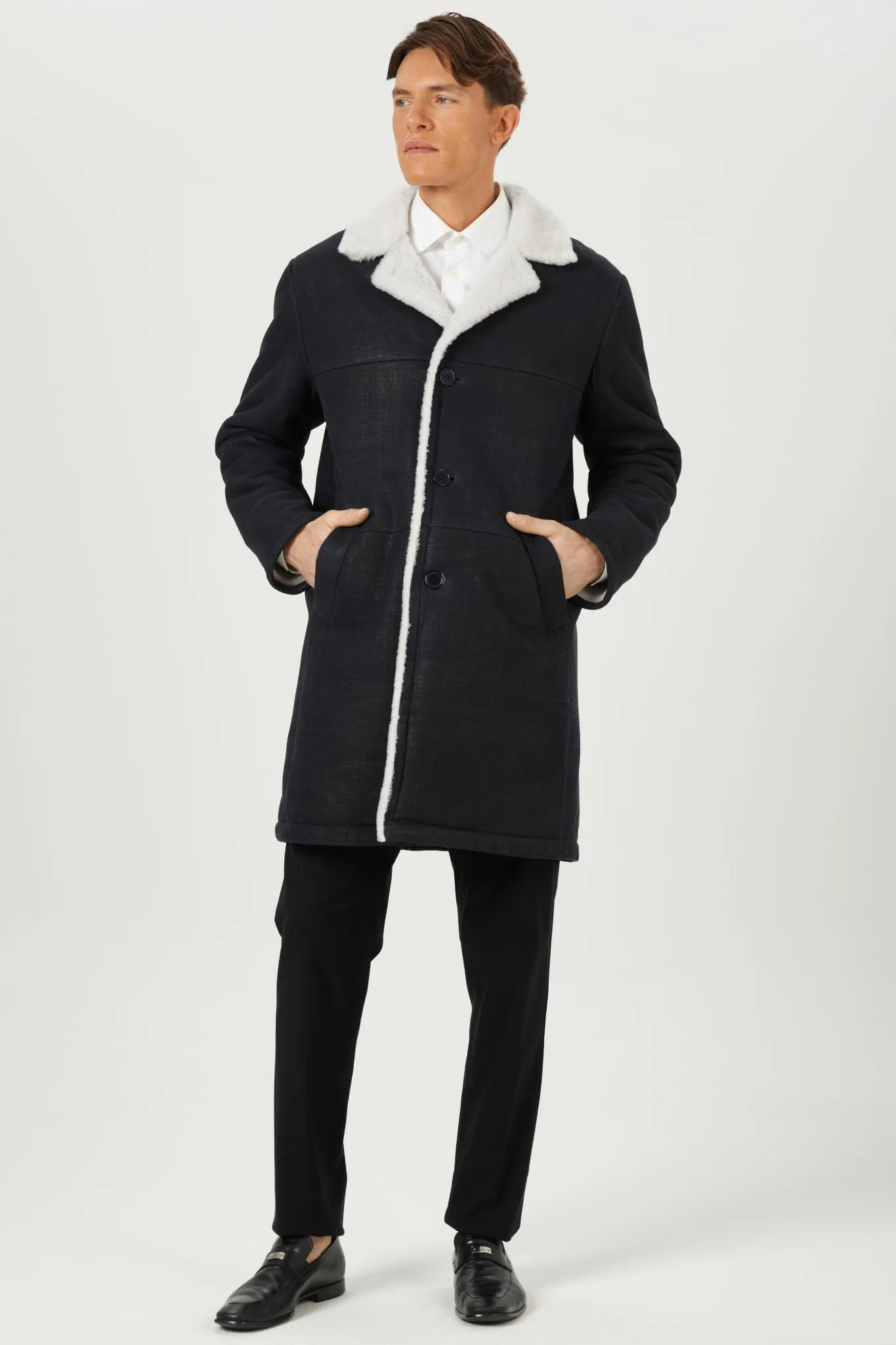 Men's Merino Shearling Lamb Short Coat