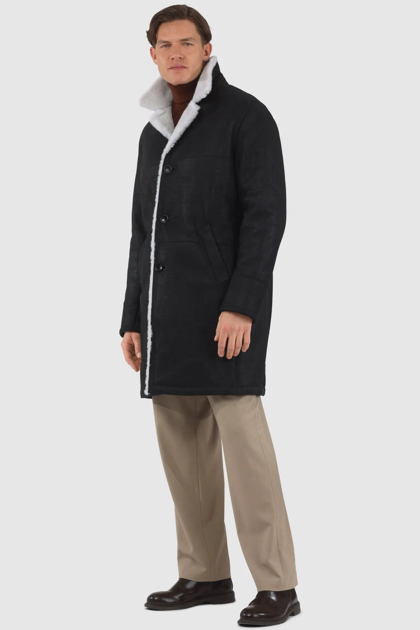 Men's Merino Shearling Lamb Short Coat