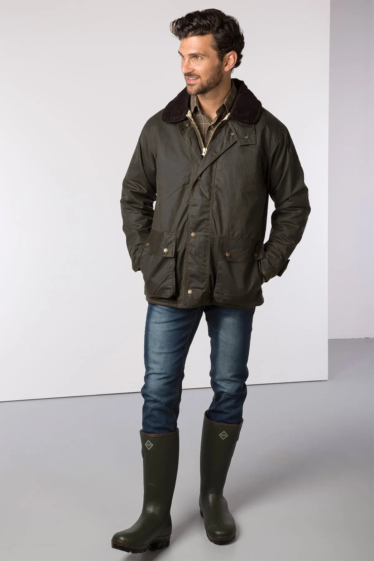 Men's Padded Wax Jacket - Stamford