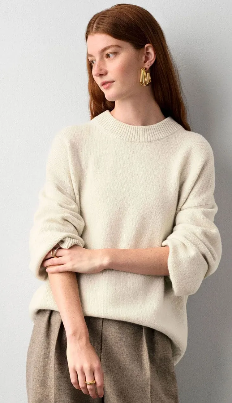 Merino Cashmere Cozy Crewneck