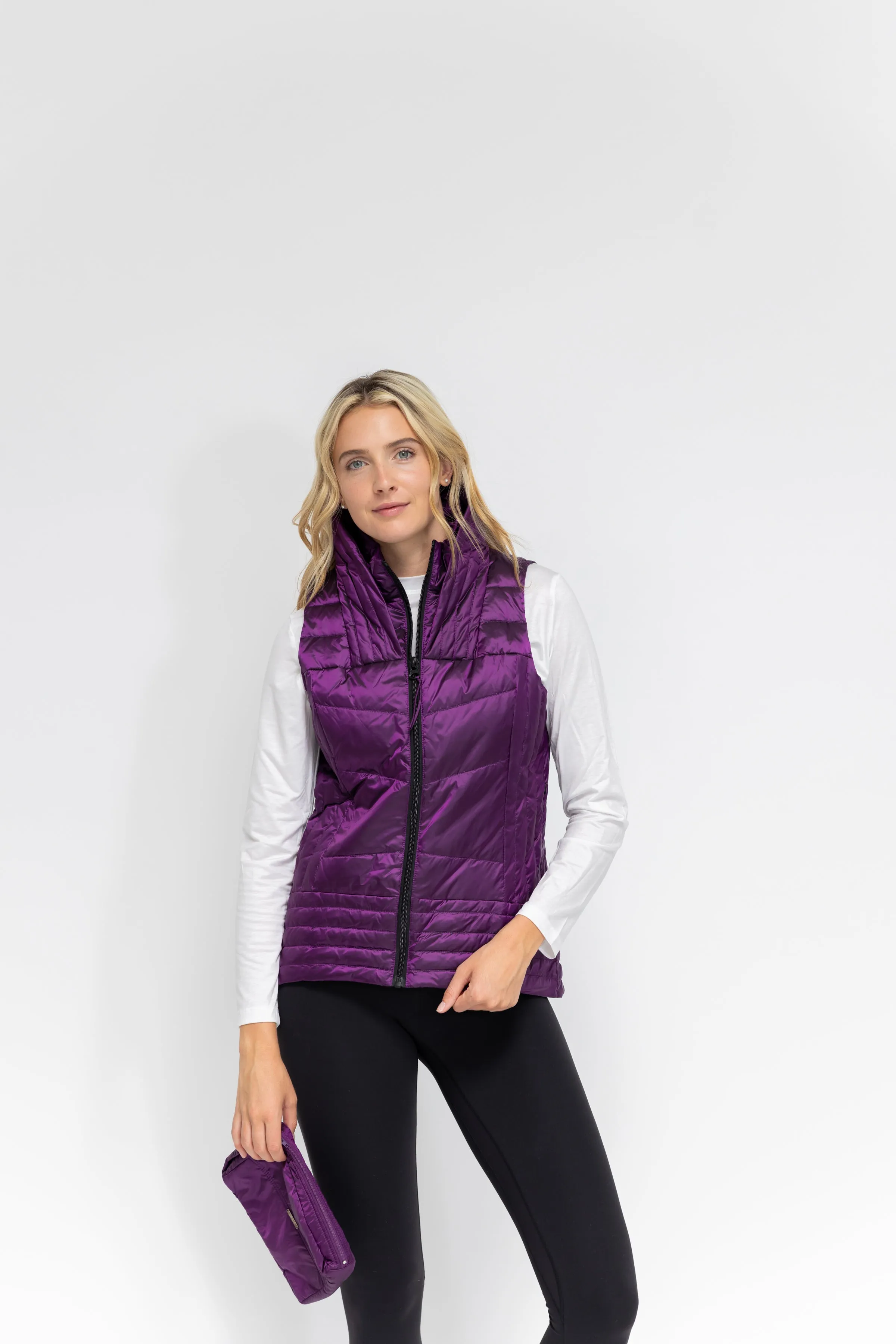 Metallic Quilted Vest