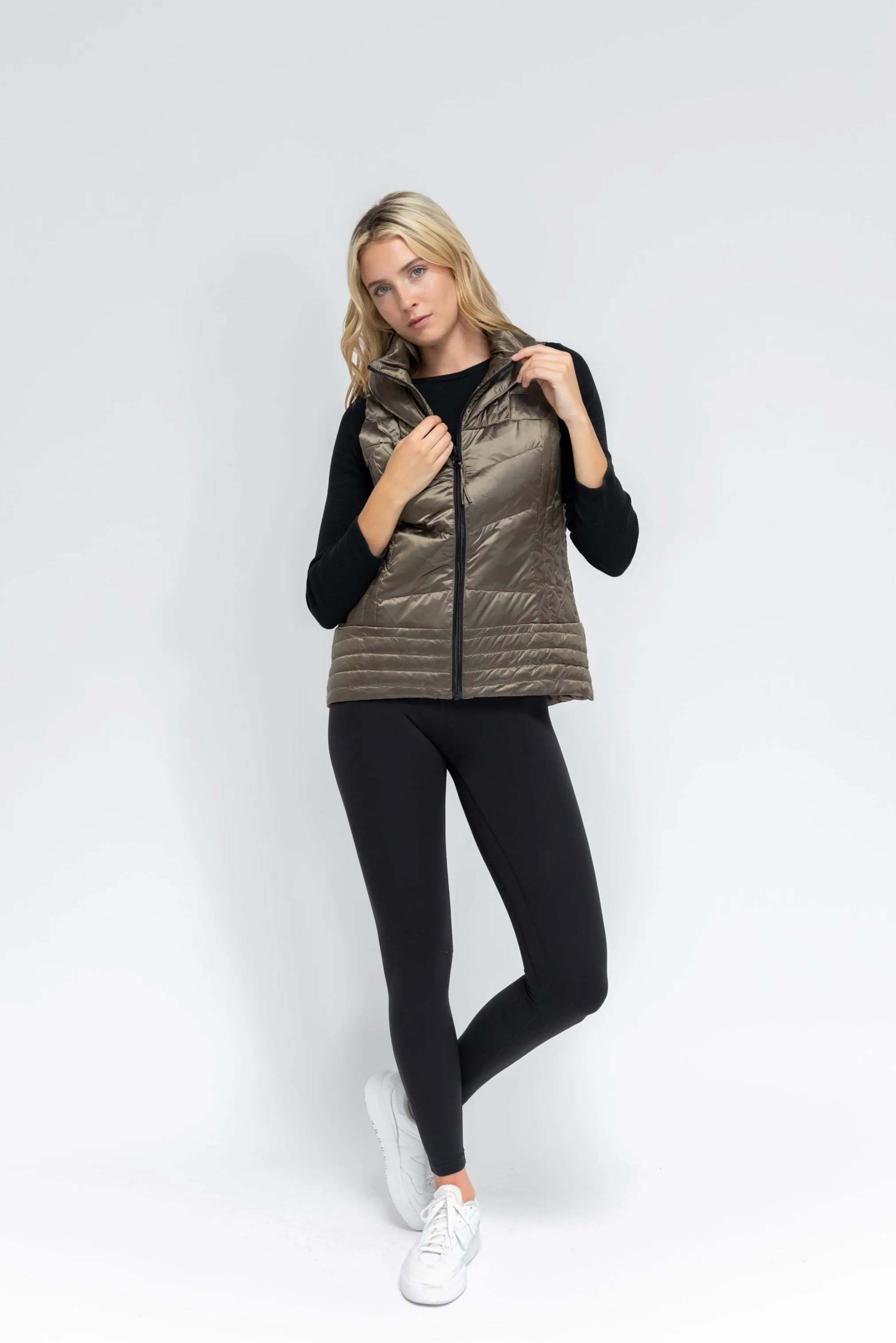 Metallic Quilted Vest