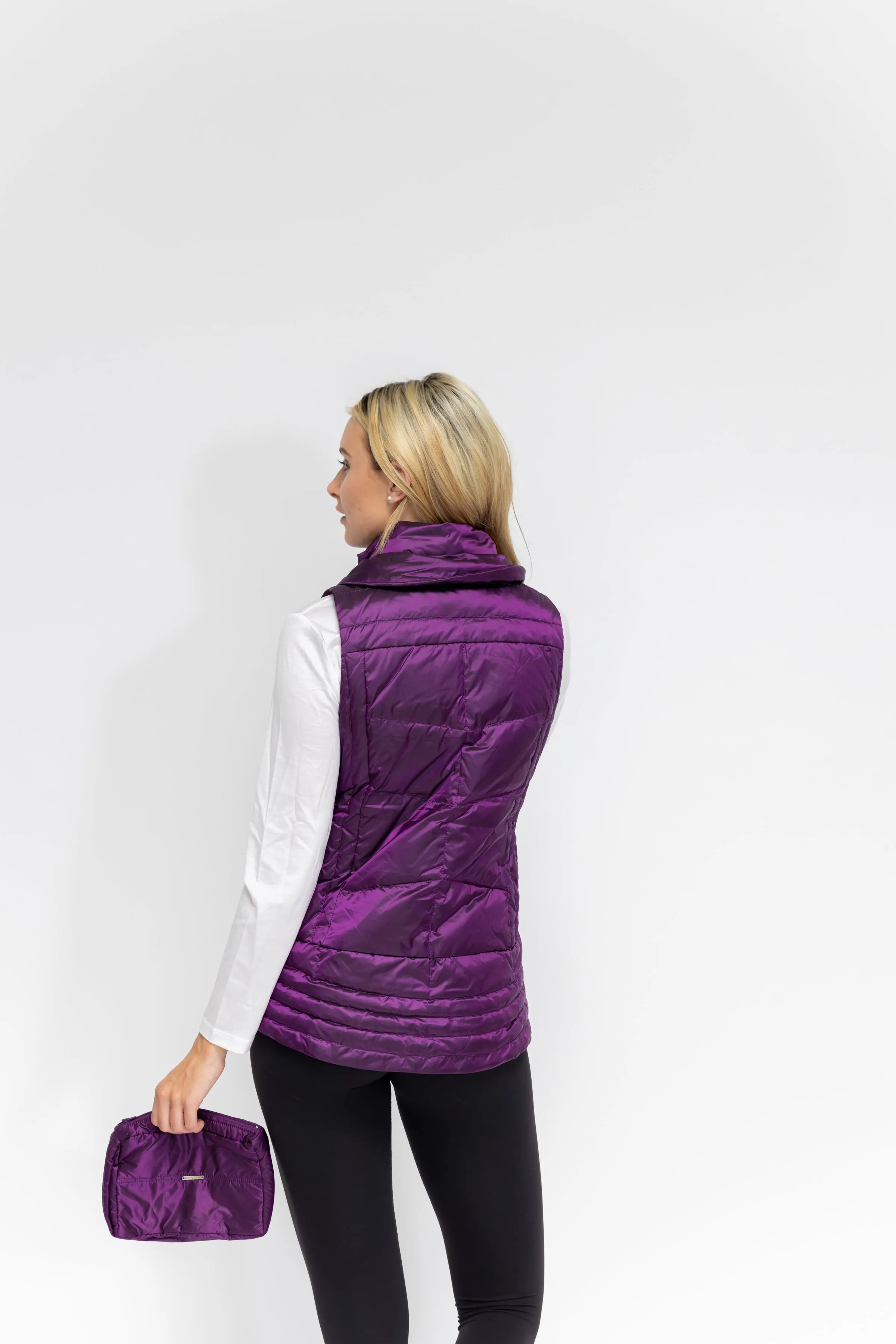 Metallic Quilted Vest