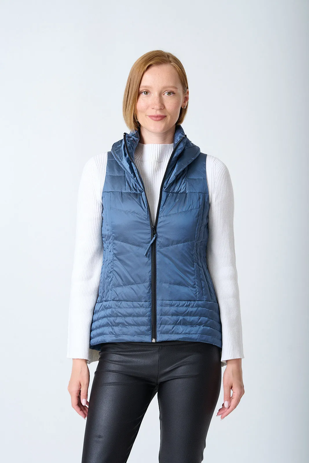 Metallic Quilted Vest