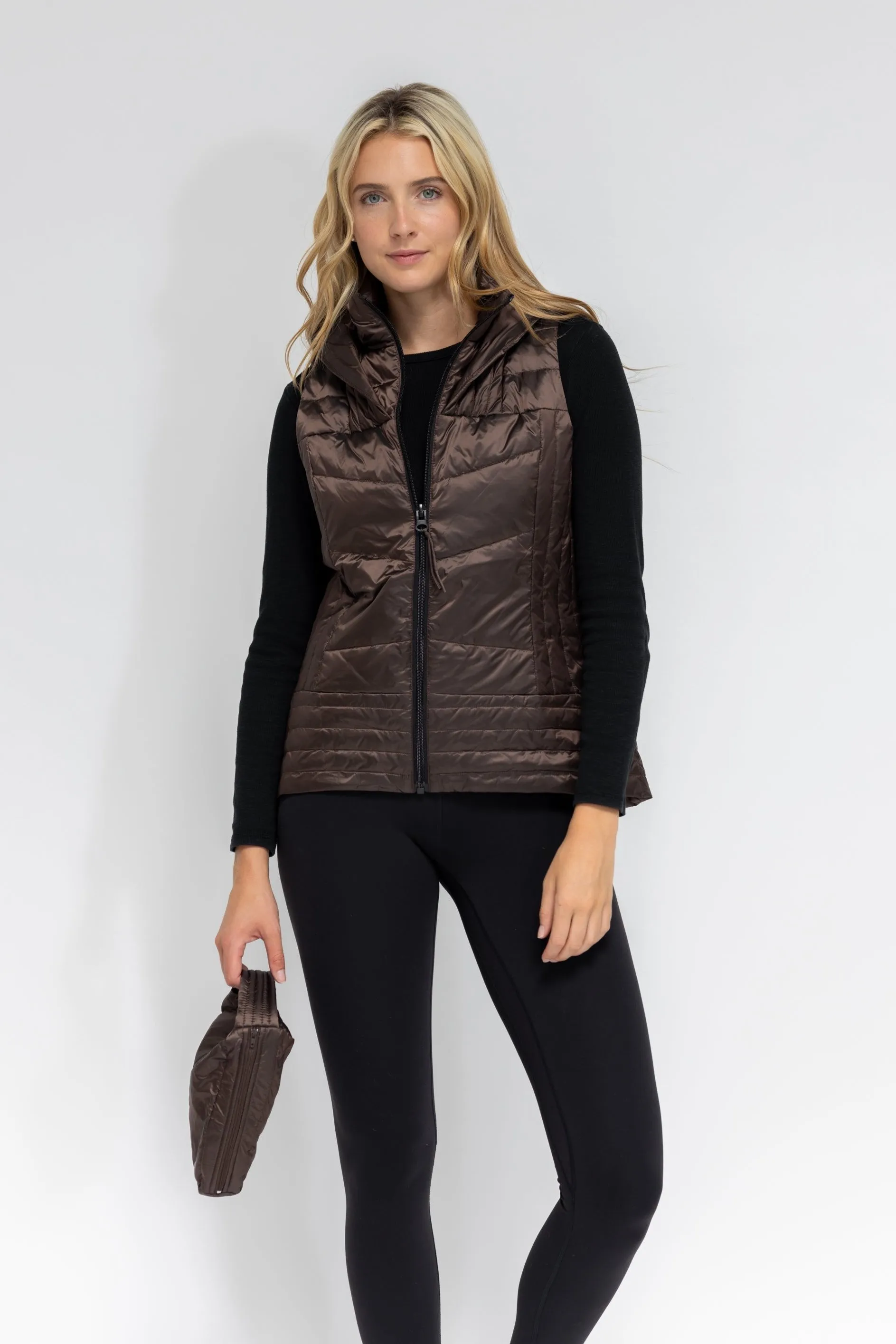 Metallic Quilted Vest