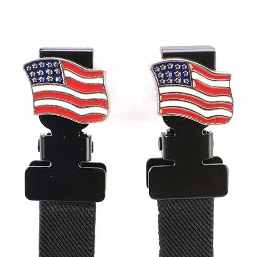 Milwaukee Leather MLA4003 Motorcycle Biker USA Flag Emblem Elastic