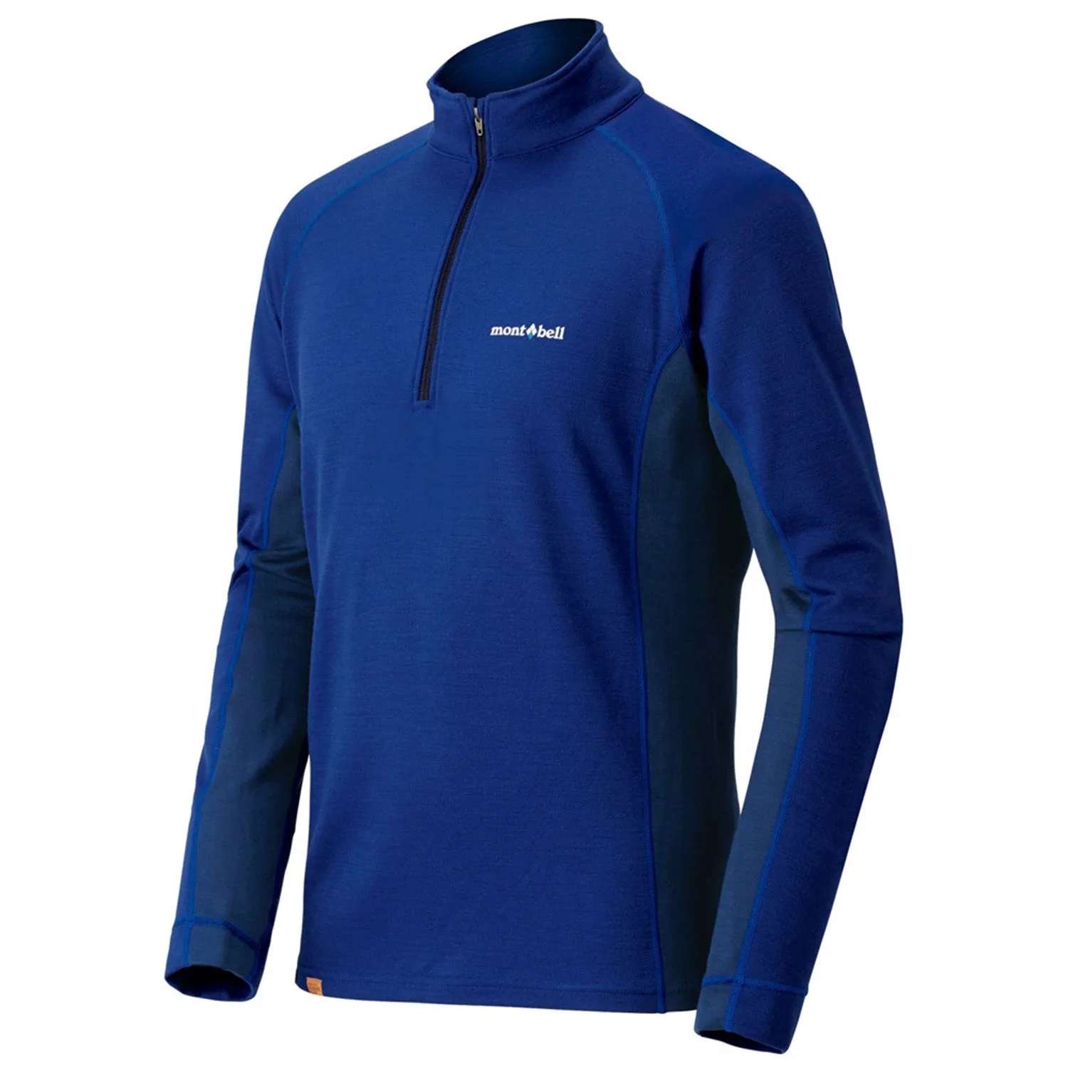 Montbell Mens Merino Wool Plus Action Zip Neck