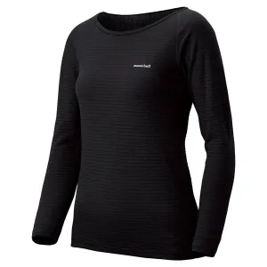 Montbell Womens Super Merino Wool Expedition Weight Round Neck Shirt